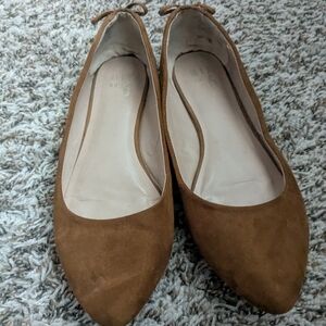 MIA Brown Suede Ballet Flats